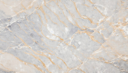 Plakat White marble background mixed with gold, Generative AI
