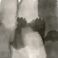 Black And White Gouache Abstract Painting Background