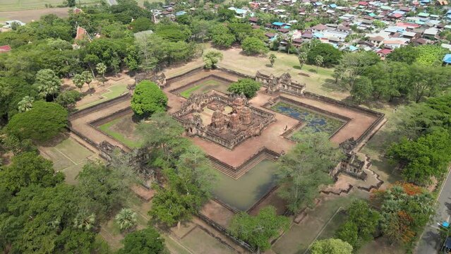 The remains of Khmer temples in Isaan Province of Thailand