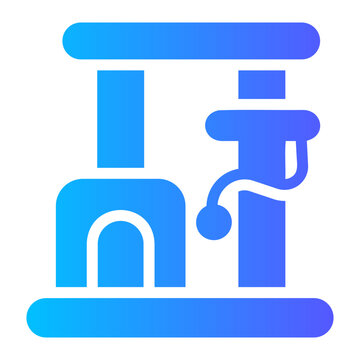 stratching post Gradient icon