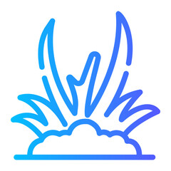 grass Line Gradient Icon