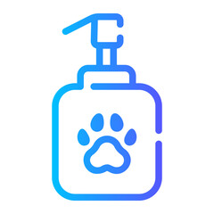 shampoo Line Gradient Icon