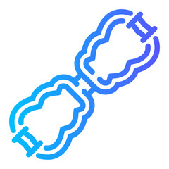 tug of war Line Gradient Icon