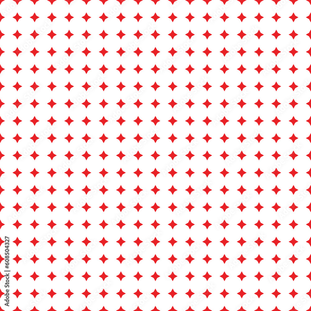 Aufkleber abstract seamless geometric red star pattern vector.