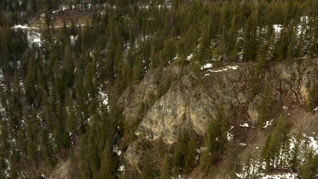 Aerial Tranquility: Serene Views of Shuswap Lake on a Calm Cloudy Day
