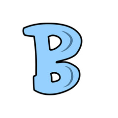 Graffiti alphabet lettering 