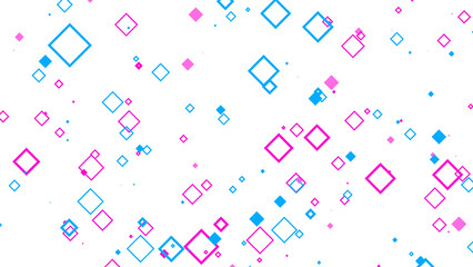 VJ パーティクル 菱形 ポップ 四角形 青 紫 透過背景 [別Verあり]