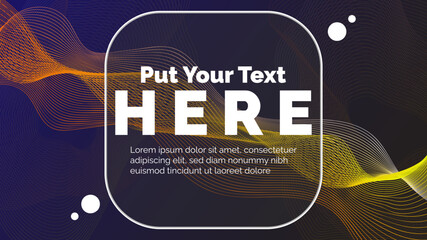 Obraz premium Vector Abstract Wave Line Rectangle Geometric Modern Technology Template Banner Background Web