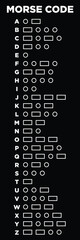 alphabet letter morse code design