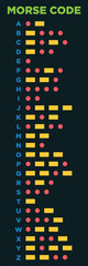 alphabet letter morse code design © BELL Art