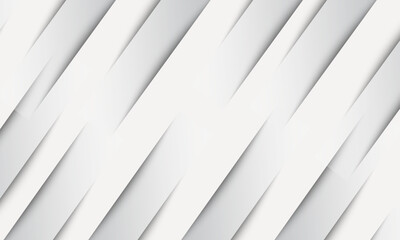 Obraz premium Abstract gradient white and gray background with geometric paper cut shapes. Creative illustration for poster, web, landing, page, cover, advertisement, greeting, card, promotion.