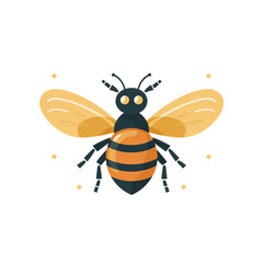bee on transparent background