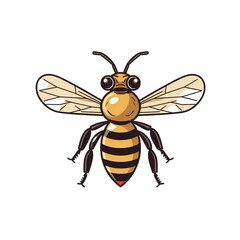 bee on transparent background