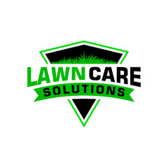 lawn care logo design creative idea vector design inspiration	