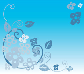 Fototapeta na wymiar Floral card, flower background