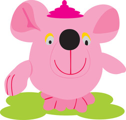 Children's toy. A soft toy. A ridiculous being