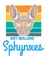 Introverted But Willing to Discuss Sphynx Feline Cat Toy