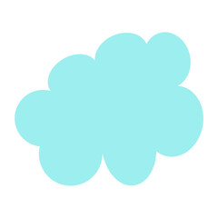 cloud computing concept on blue background