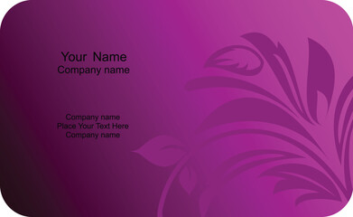 Fototapeta na wymiar Illustration of template card company label with name. Vector