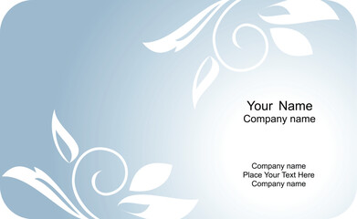 Illustration of template card company label with name. Vector