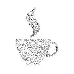 COFFEE CUP SVG , COFFEE  SEED , CUP SVG, CAFFEINE SVG