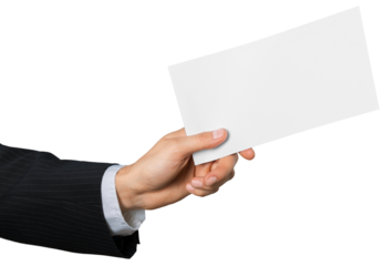 Businessperson Giving an Envelope