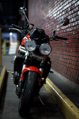 Fototapeta premium motorcycle on the street