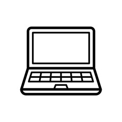 Laptop icon vector on trendy design