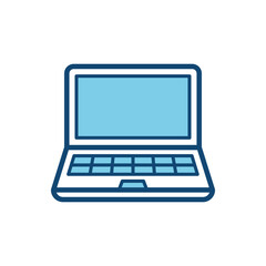 Laptop icon vector on trendy design