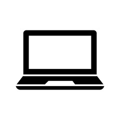 Laptop icon vector on trendy design