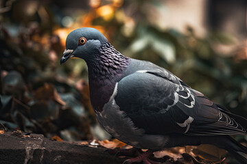Obraz premium Pigeon, generative ai