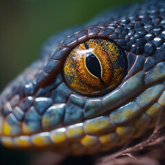 Fototapeta premium Snake eye close up