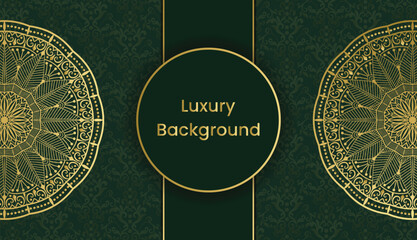 Decorative lovely beautiful greeting and invitation card. Gold vintage mandala background design. Decoration, Decorative, Ornament, Ornamental, India, Indian, invitation, Turkish, Bohemian, Damask,