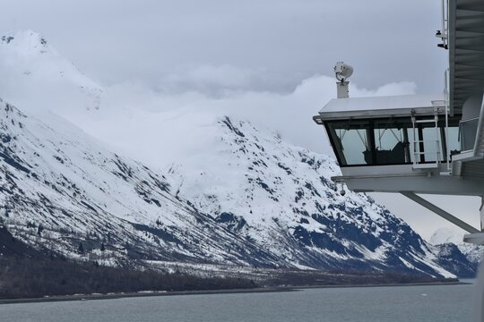 View In Glacier Bay National Park Alaska From A Cruise Ship