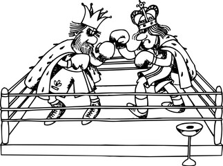 Kings' battle on boxing ring