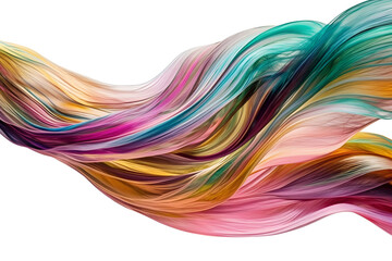 Colourful iridescent fibres