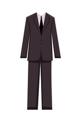 Illustration male business suit, design elements - vector