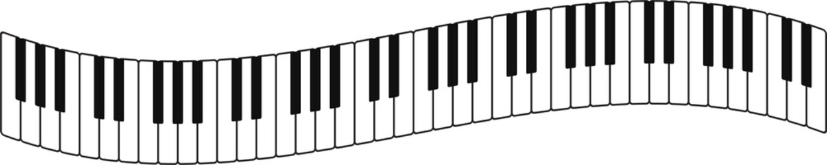 Piano keyboard.  the concept of musical instruments. Piano icon. Piano symbol .