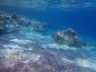 Fototapeta premium Greece Kithira island Paleopoli beach under the sea