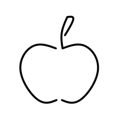 Illustration of a stylized apple