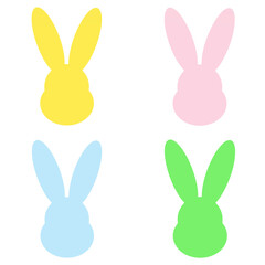 Illustration of Easter rabbits