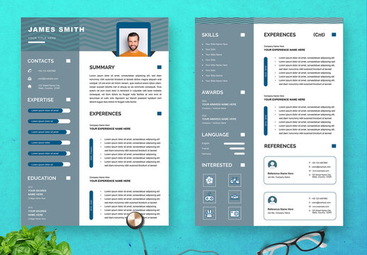 Resume and Cover Letter Layout with Good Accents
