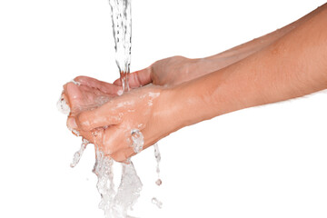 Hands Washed with Water