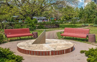 Obraz premium Seaside or Primorsky park in Chernomorsk, Ukraine