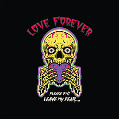 Skull. Vector illustration. Design for t-shirt and other uses. for your streetwear needs