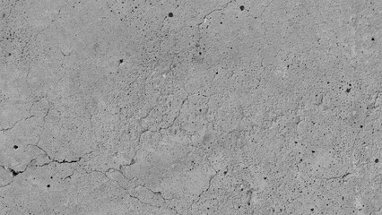 Fototapeta premium Dirty old cracked concrete wall texture background. Rough and grunge surface texture. Uneven gray cement wall. 