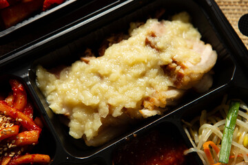 Garlic pig's feet, Korean pig trotters dish  ,