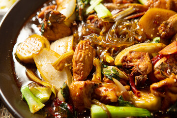 Braised Spicy Chicken with Vegetables