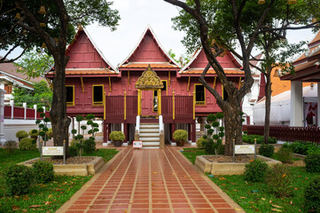 Scripture Hall of Wat Rakang Kositaram Woramahaviharn, Bangkok, Thailand