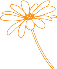 flower clipart with a vector
